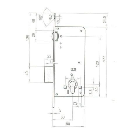 CIL.BEVÉSŐ ZÁRTEST 8CMGÖRGŐS 50 MM TITÁN 811