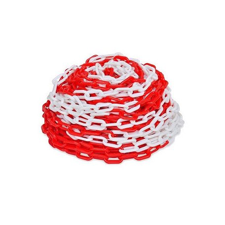 MŰANYAGLÁNC 36MM Q6MM 50M/CS PIROS-FEHÉR