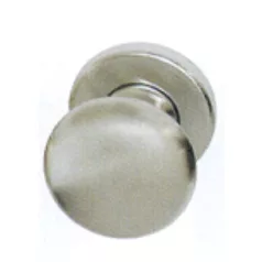 Fixgomb Kerek Rozettán Matt-Króm Gen.