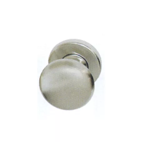 Fixgomb Kerek Rozettán Matt-Króm Gen.