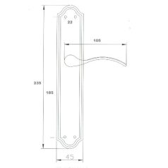 KILINCSGARNITÚRA 55 KULCSLYUKAS ANTIK MADRID