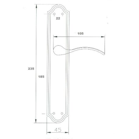 KILINCSGARNITÚRA 55 KULCSLYUKAS ANTIK MADRID
