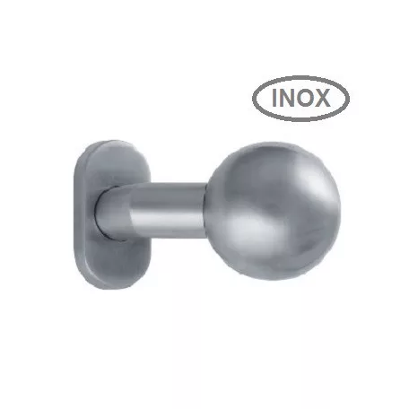 Játszóajtógomb Eltolt Ovál 56mm R.M. Lk 9165 O Ss304