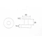 Játszóajtógomb Lapos Kerek R.M. Lk 9167