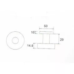Játszóajtógomb Lapos Kerek R.M. Lk 9167