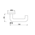 Kilincsgarnitúra Oszt.Cly.R.M. Braga "U" Lh9003Rondo 30-1