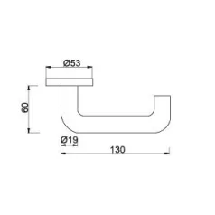   Kilincsgarnitúra Oszt.Cly.R.M. Braga "U" Lh9003Rondo 30-1