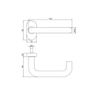 Kilincsgarnitura Oszt.Cly.Rm."U"Braga Lh 9603 Ovál