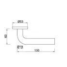 Kilincsgarnitura Oszt.Cly.Rm.Egy. Lena Lh 9001