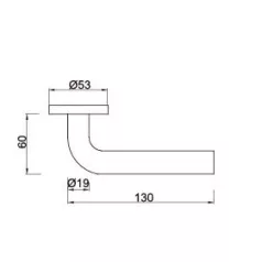 Kilincsgarnitura Oszt.Cly.Rm.Egy. Lena Lh 9001