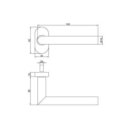 Kilincsgarnitura Oszt.Clyrm Ovál Cordoba Lh 9604 Sark