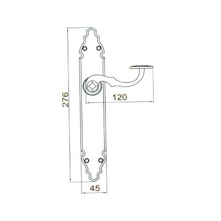 KILINCSGARNITÚRA 90 KULCSLYUKAS KOVÁCSOLT HERKULES