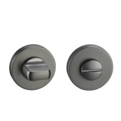 Wc fordító kerek rozettás titán-fekete ceb