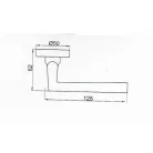 Kilincspár Négyzetrozettás Nikk/M.Nikk Z107-Z8071