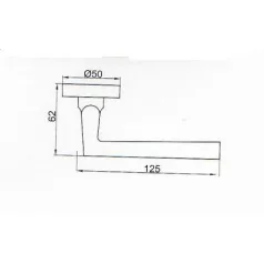Kilincspár Négyzetrozettás Nikk/M.Nikk Z107-Z8071