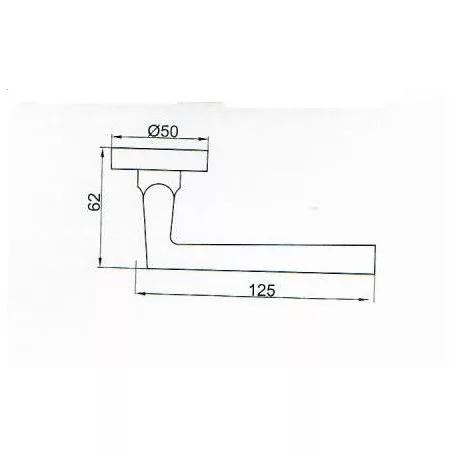 Kilincspár Négyzetrozettás Nikk/M.Nikk Z107-Z8071