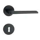 Kilincsgarnitúra Oszt. Kly. Matt-Fekete Lunetta