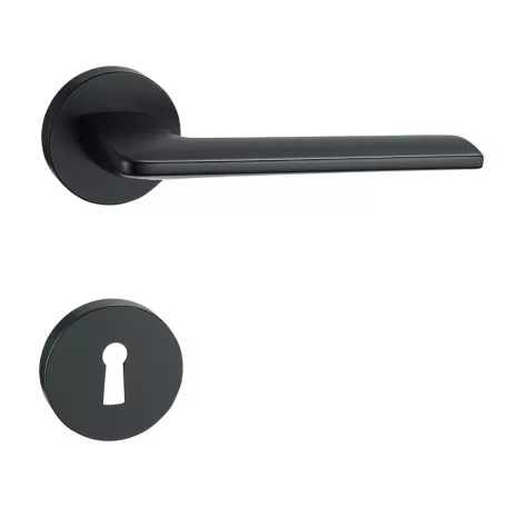 Kilincsgarnitúra Oszt. Kly. Matt-Fekete Lunetta