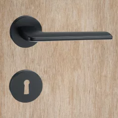 Kilincsgarnitúra Oszt. Kly. Matt-Fekete Lunetta