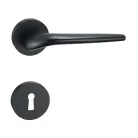 Kilincsgarnitúra Oszt. Kly. Matt-Fekete Ysabel