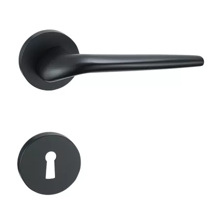 Kilincsgarnitúra Oszt. Kly. Matt-Fekete Ysabel