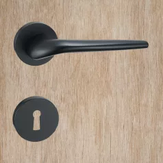 Kilincsgarnitúra Oszt. Kly. Matt-Fekete Ysabel