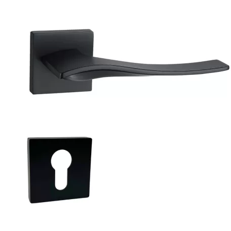 Kilincsgarnitúra Oszt. Cly. Matt-Fekete Giana