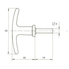 RÚDZÁRKILINCS SZERELT ALU EL 66/6