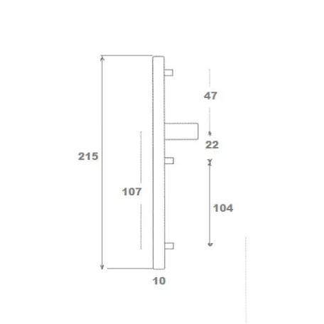 Trilógia Zárhoz Kilincs Garnitura F2 90 mm