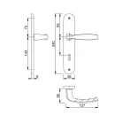 Kilincs Garn. 90 Kly New York F4 Hoppe