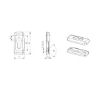 Cilinder Rozetta Fém Ajtóhoz Darab Ár Merkury Bronz