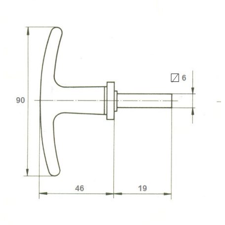 RÚDZÁRKILINCS FEHÉR EL 66/6