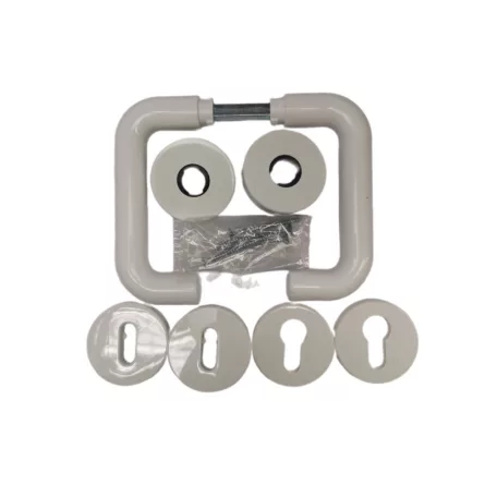 Kilincs Garn. Rozettás Fehér Műa. Kerek Bb/Pz Szi.