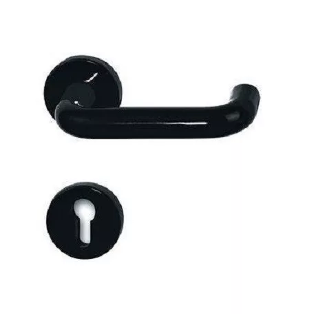 Kilincs Garn. Rozettás Fekete Műa. Kerek Bb/Pz