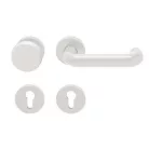 Gombos-Kilincs Rozettás Fehér Műa. Kerek Bb/Pz