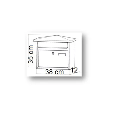 Postaláda Diszes Bronz 35*28*12 cm Spi-8 Apolló