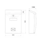 Postaláda Műanyag Grafit 24*34*9,5 cm Pb 13