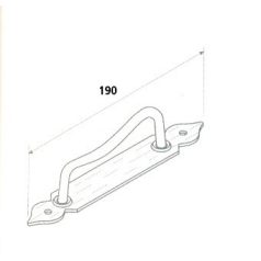 ZSALU FOGANTYÚ 19CM FEKETE OMAD 1605