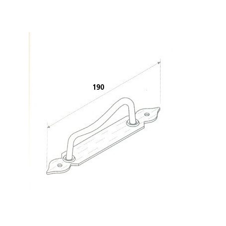 ZSALU FOGANTYÚ 19CM FEKETE OMAD 1605