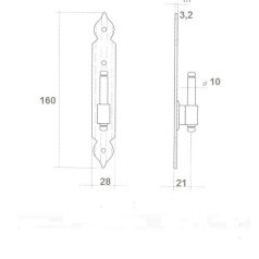 ZSALU TOKPÁNT FIX Q10MM 16CM FEKETE OMAD1213/16