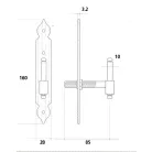 OMAD Zsalu Tokpánt Becsav.Q10 mm 16 cm Fekete 1215/16