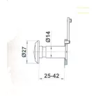 AMIG Optikai Kitekintő 14-25-42 mm Króm 2