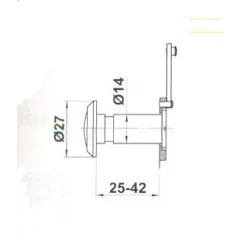 AMIG Optikai Kitekintő 14-25-42 mm Króm 2