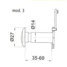 AMIG Optikai Kitekintő 14-35-60 mm Króm/204G 