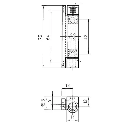 Pvc Pánt Bukóablakpánt 75mm Fehér Fam F01009