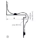 GEZE  Meghajtószár 1000 mm Flexib.Ol90N 022720 Hossz 1345 mm