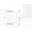 AJTÓPANT BECSAV. 18 4LÁBÚ 3DIM. F.HOR FLORIDA