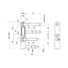 Ajtópánt Becsav. 14 4Lábú 495/14 Horg. Otlav