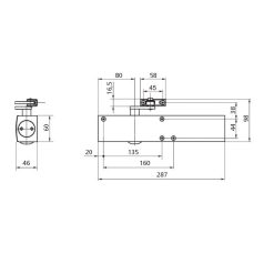 GEZE KAR AJTÓCSUKÓH. TS 2000/4000 FEHÉR 102423