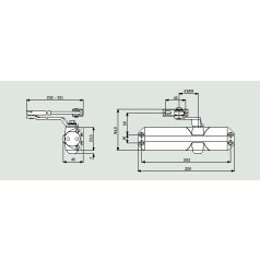 DORMA AJTÓCSUKÓ TS 68 EZÜST 66400101